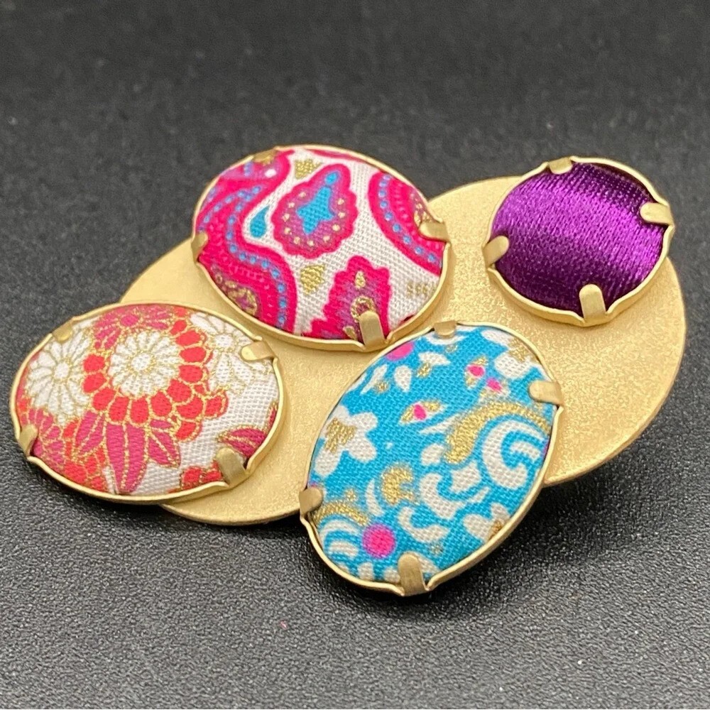 Kenzo Perfume Multicolor Abstract Artsy Brooch - Rare